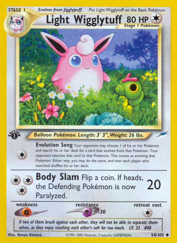 Light Wigglytuff (54/105) [Neo Destiny 1st Edition] | Game Haven TX