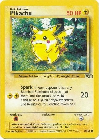 Pikachu (60/64) [Jungle Unlimited] | Game Haven TX