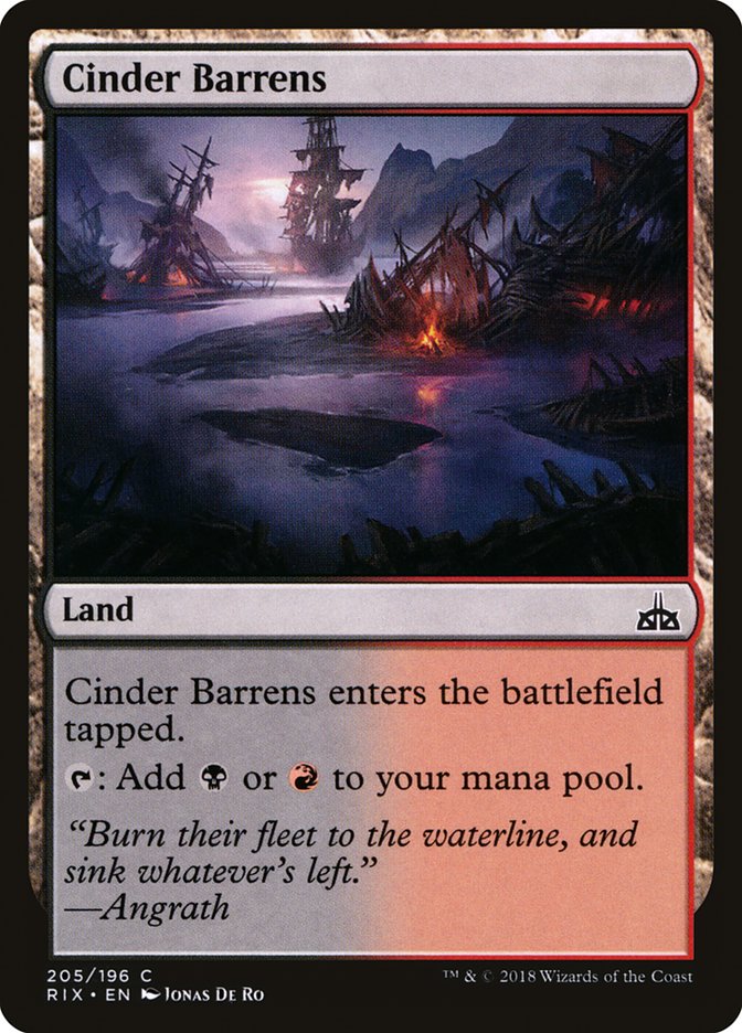 Cinder Barrens [Rivals of Ixalan] | Game Haven TX