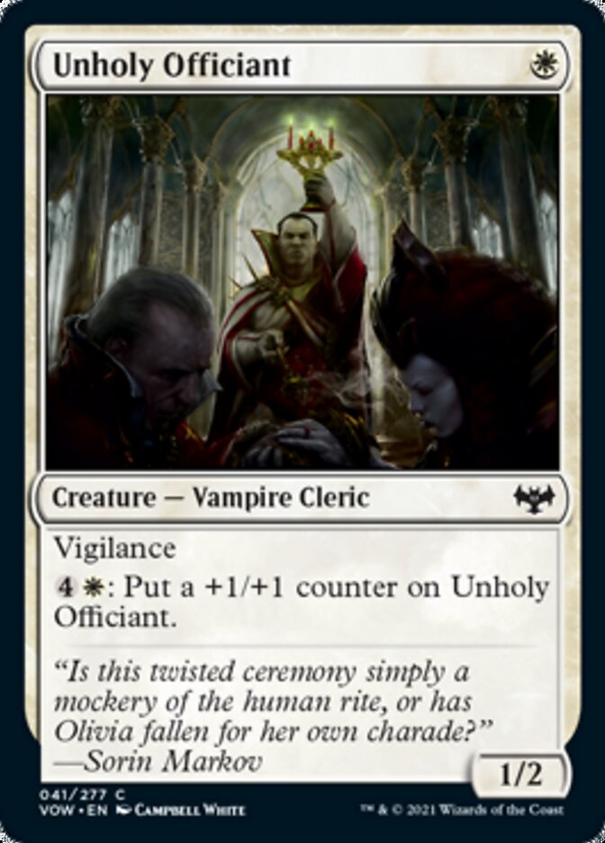Unholy Officiant [Innistrad: Crimson Vow] | Game Haven TX