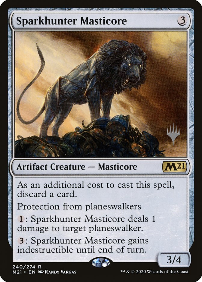 Sparkhunter Masticore (Promo Pack) [Core Set 2021 Promos] | Game Haven TX