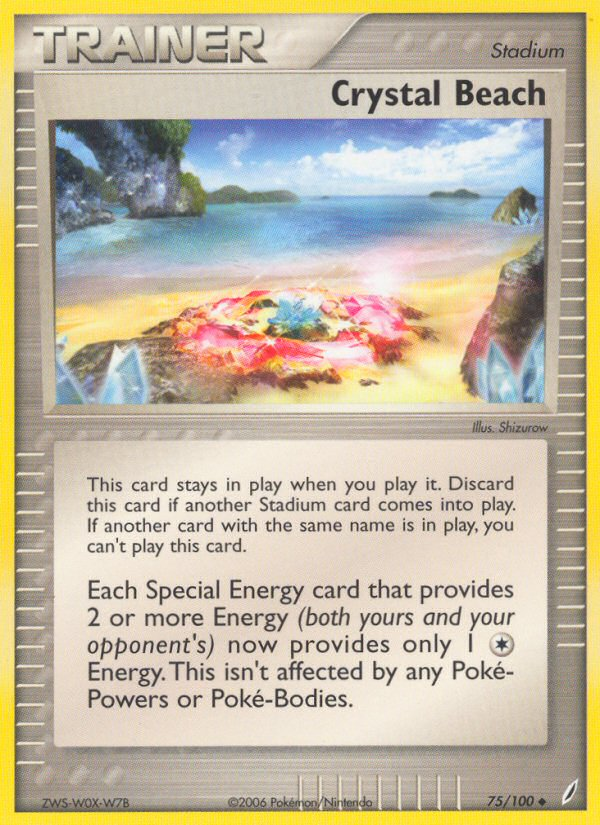 Crystal Beach (75/100) [EX: Crystal Guardians] | Game Haven TX