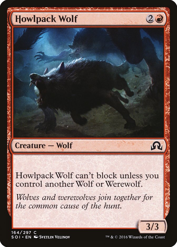 Howlpack Wolf [Shadows over Innistrad] | Game Haven TX