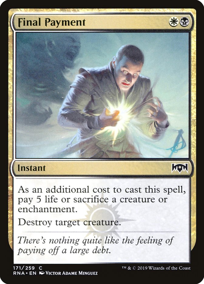 Final Payment [Ravnica Allegiance] | Game Haven TX