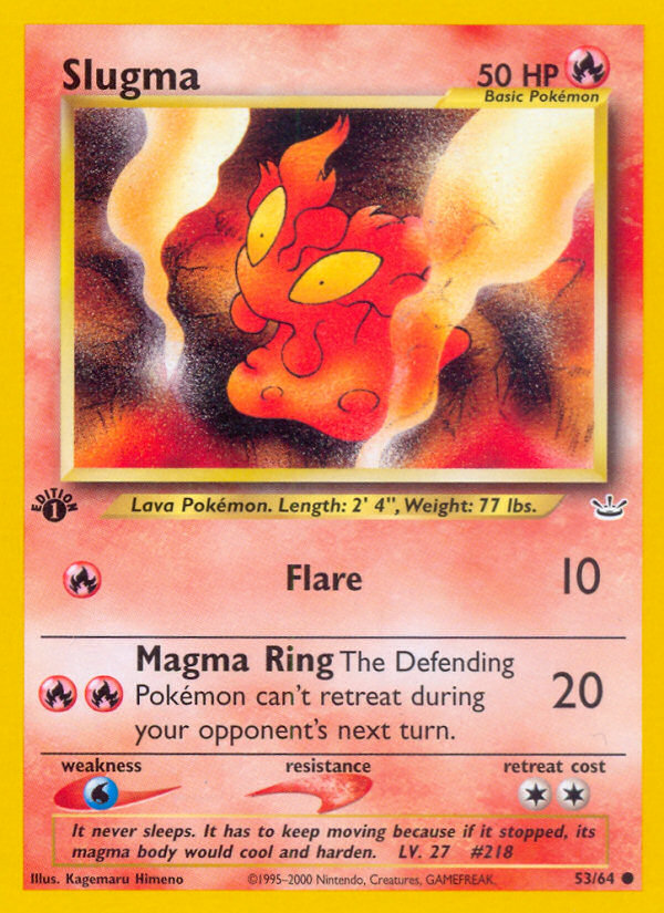 Slugma (53/64) [Neo Revelation 1st Edition] | Game Haven TX