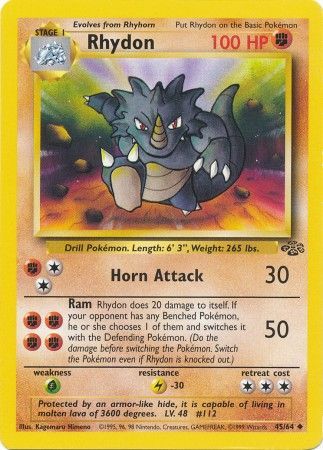 Rhydon (45/64) [Jungle Unlimited] | Game Haven TX