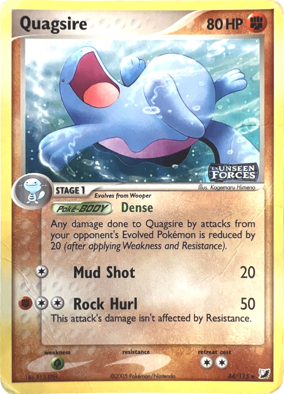 Quagsire (44/115) (Stamped) [EX: Unseen Forces] | Game Haven TX