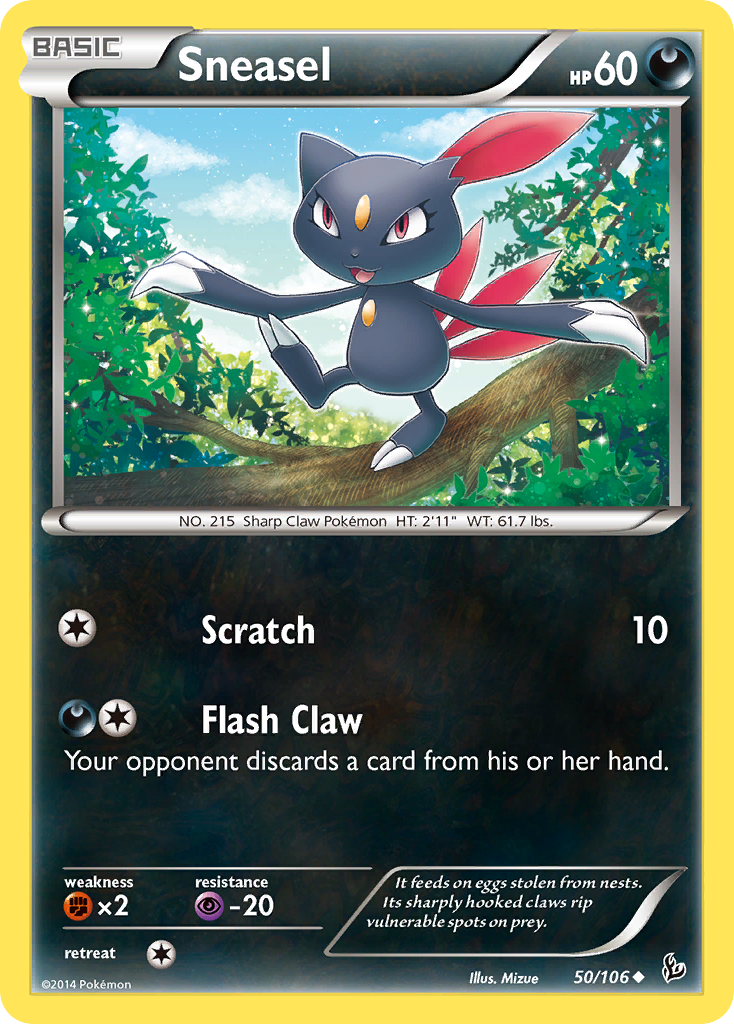 Sneasel (50/106) [XY: Flashfire] | Game Haven TX