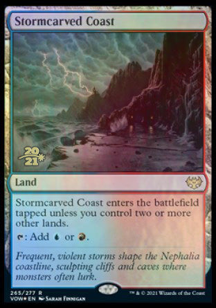 Stormcarved Coast [Innistrad: Crimson Vow Prerelease Promos] | Game Haven TX