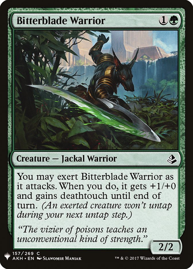 Bitterblade Warrior [Mystery Booster] | Game Haven TX