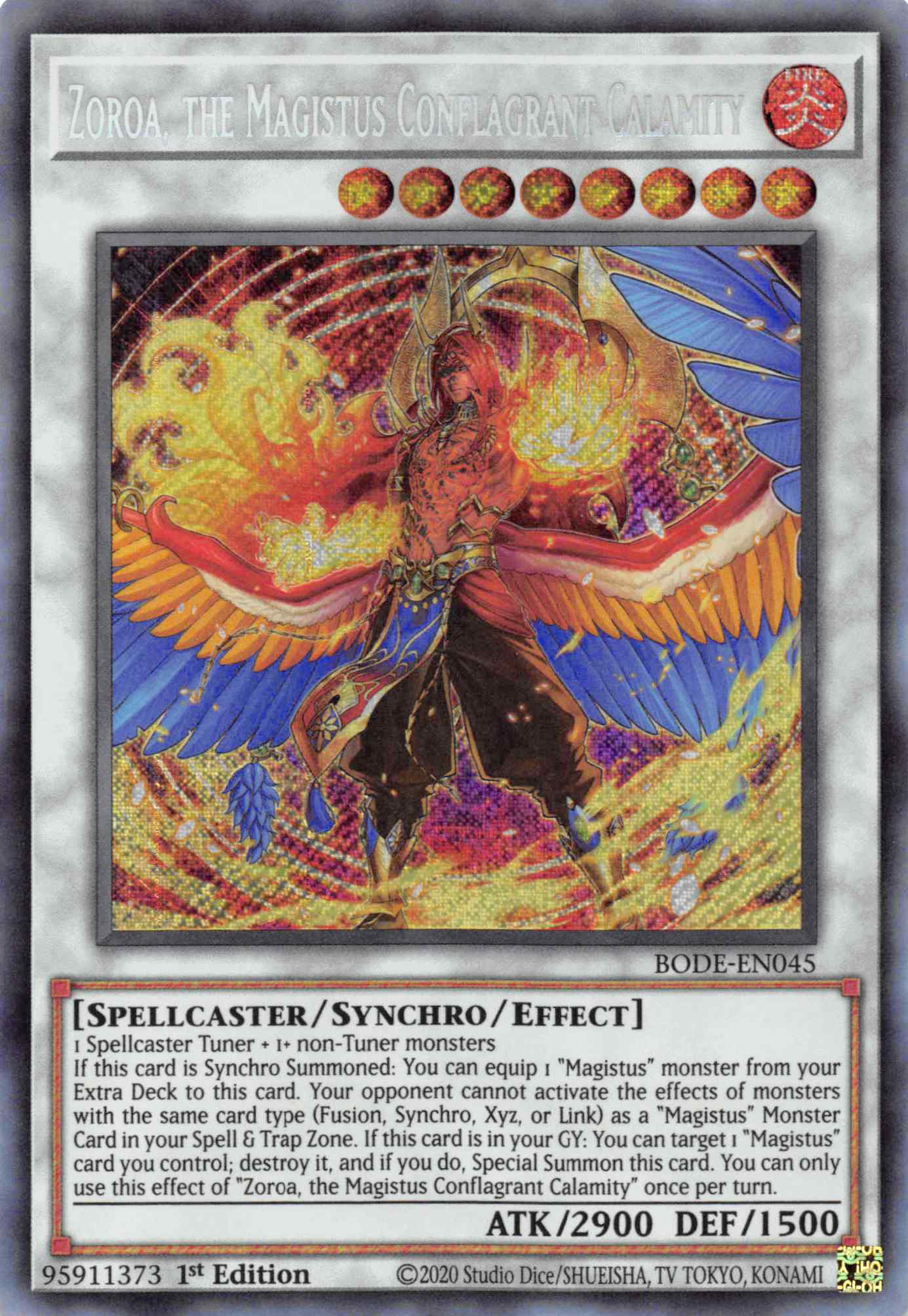 Zoroa, the Magistus Conflagrant Calamity [BODE-EN045] Secret Rare | Game Haven TX