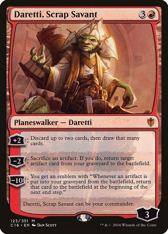 Daretti, Scrap Savant [Commander 2016] | Game Haven TX
