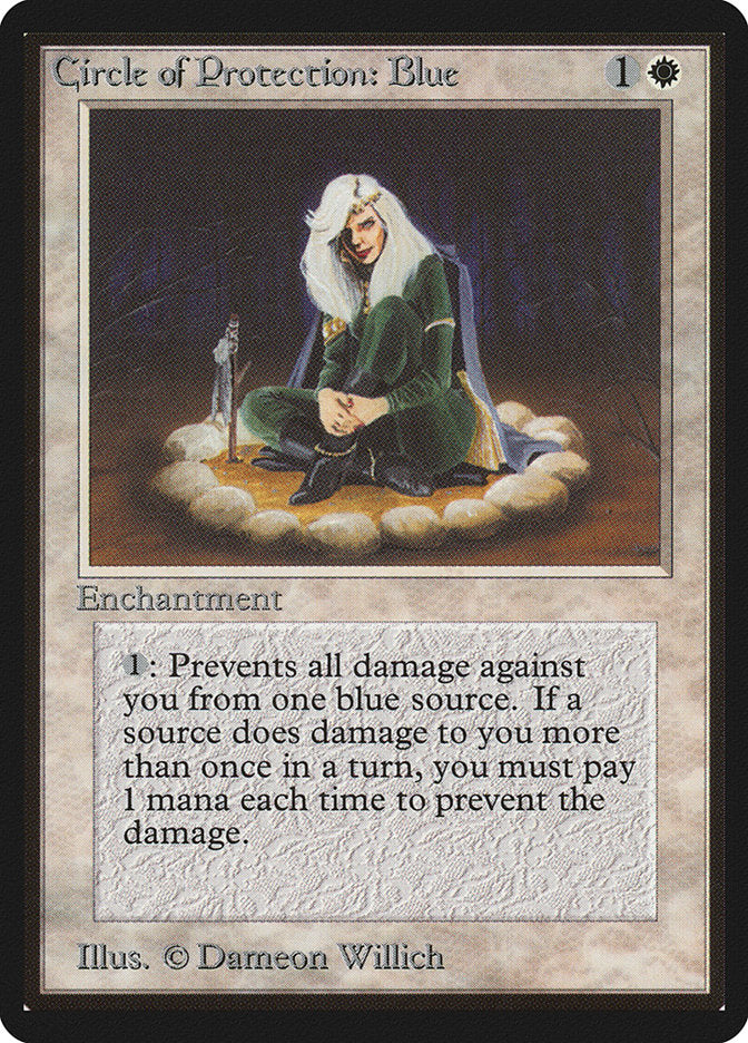 Circle of Protection: Blue [Limited Edition Beta] | Game Haven TX