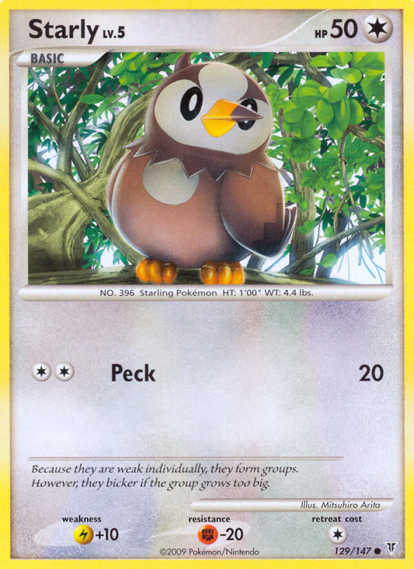 Starly (129/147) [Platinum: Supreme Victors] | Game Haven TX