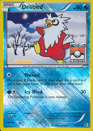Delibird (38/149) (League Promo 1st Place) [Black & White: Boundaries Crossed] | Game Haven TX