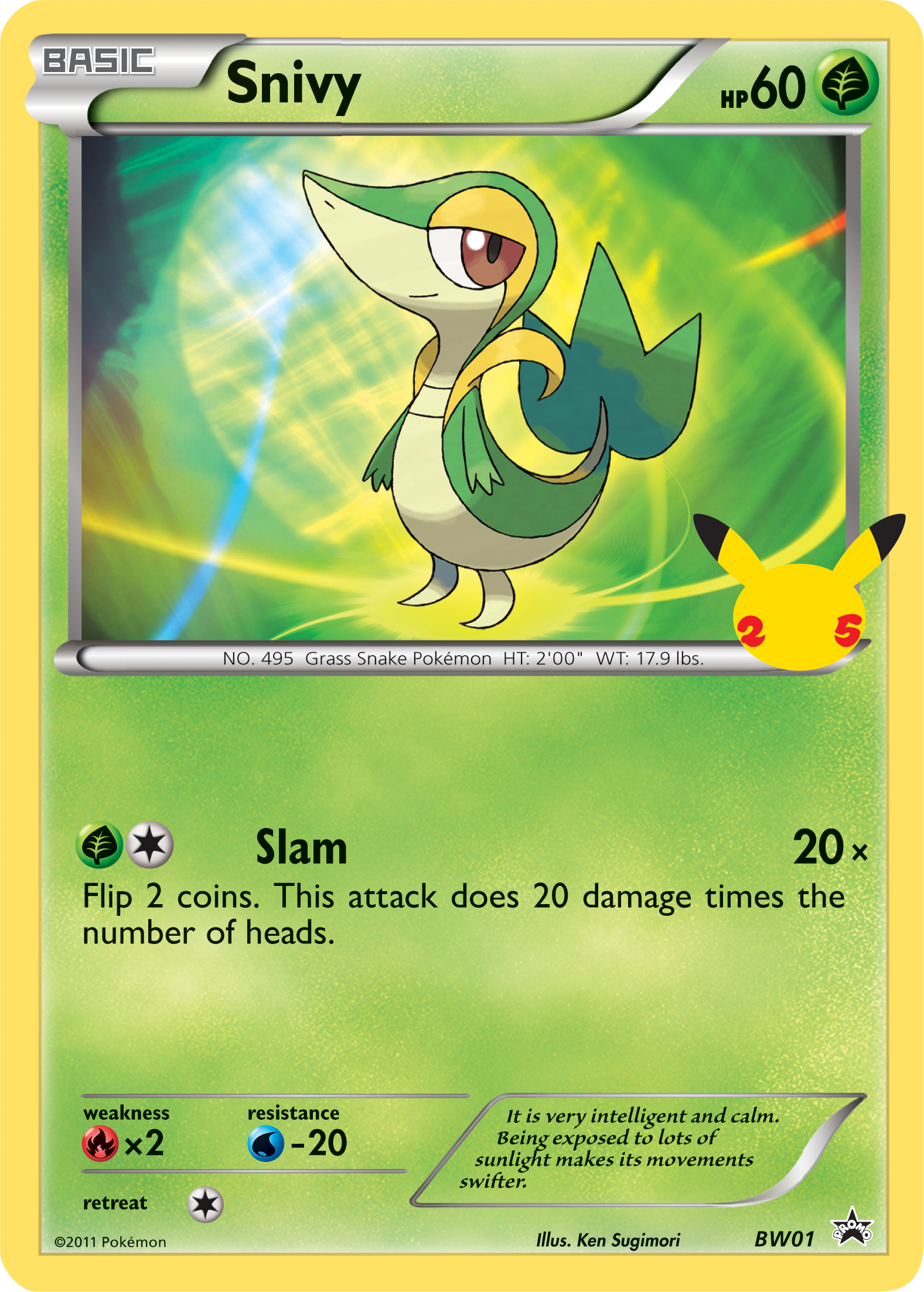Snivy (BW01) (Jumbo Card) [First Partner Pack] | Game Haven TX