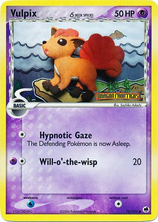 Vulpix (70/101) (Delta Species) (Stamped) [EX: Dragon Frontiers] | Game Haven TX