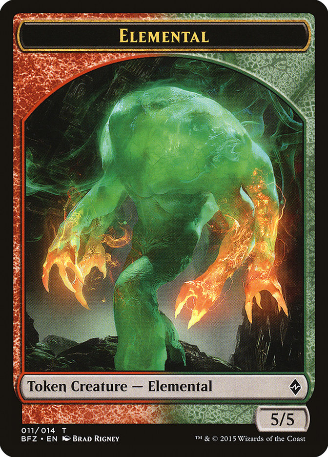 Elemental (011/014) [Battle for Zendikar Tokens] | Game Haven TX