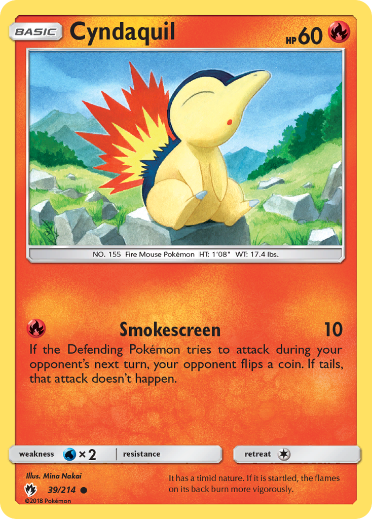 Cyndaquil (39/214) [Sun & Moon: Lost Thunder] | Game Haven TX