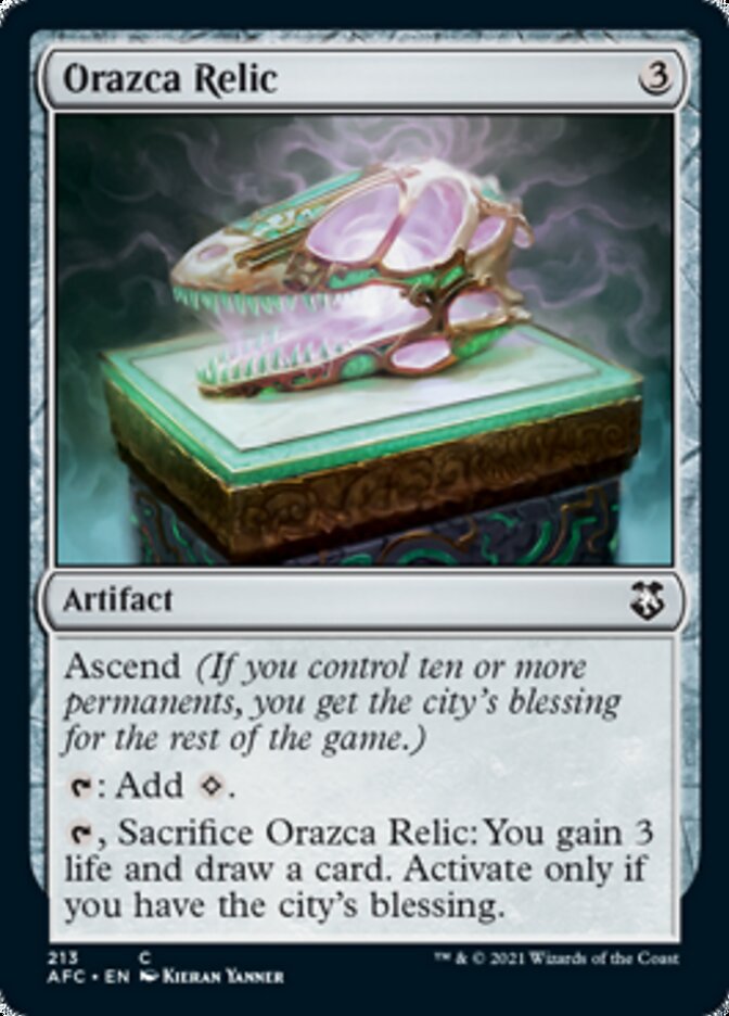 Orazca Relic [Dungeons & Dragons: Adventures in the Forgotten Realms Commander] | Game Haven TX