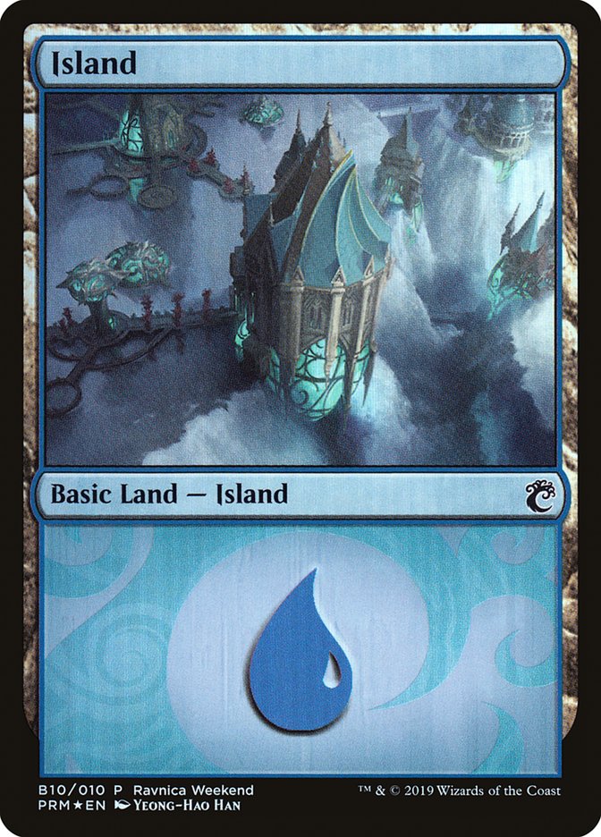 Island - Simic (B10) [RNA Ravnica Weekend] | Game Haven TX