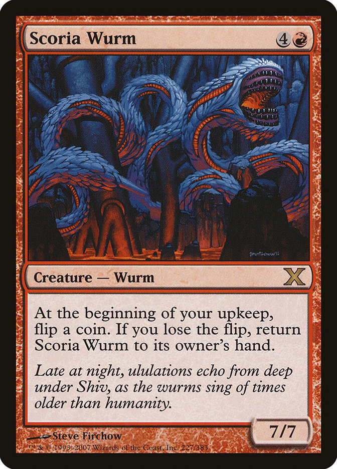 Scoria Wurm [Tenth Edition] | Game Haven TX