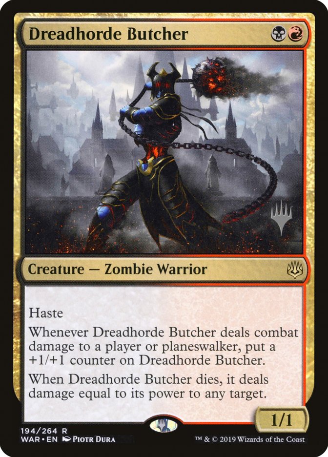 Dreadhorde Butcher [War of the Spark Promos] | Game Haven TX