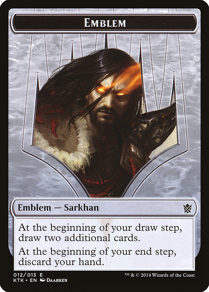 Sarkhan, the Dragonspeaker Emblem [Khans of Tarkir Tokens] | Game Haven TX