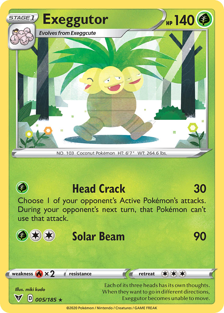 Exeggutor (005/185) [Sword & Shield: Vivid Voltage] | Game Haven TX