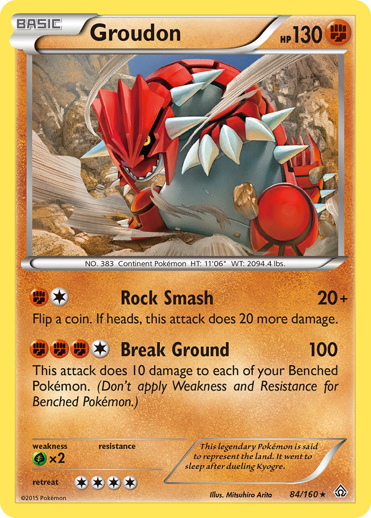 Groudon (84/160) [XY: Primal Clash] | Game Haven TX