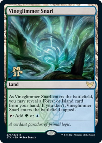 Vineglimmer Snarl (Prerelease) [Strixhaven: School of Mages Prerelease Promos] | Game Haven TX