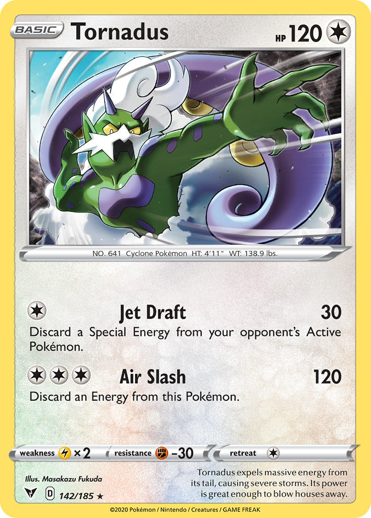 Tornadus (142/185) [Sword & Shield: Vivid Voltage] | Game Haven TX