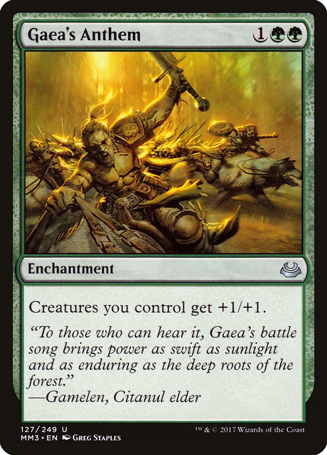 Gaea's Anthem [Modern Masters 2017] | Game Haven TX