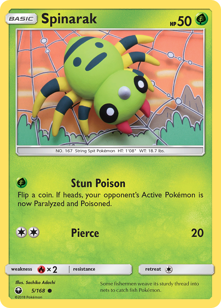 Spinarak (5/168) [Sun & Moon: Celestial Storm] | Game Haven TX