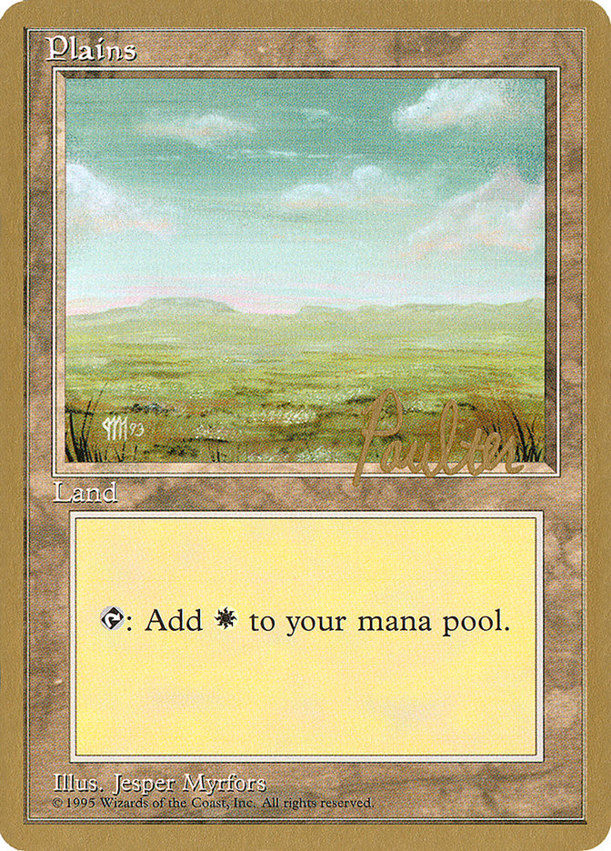 Plains (pp364) (Preston Poulter) [Pro Tour Collector Set] | Game Haven TX
