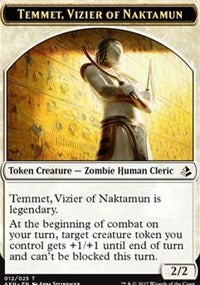 Temmet, Vizier of Naktamun // Zombie Token [Amonkhet Tokens] | Game Haven TX