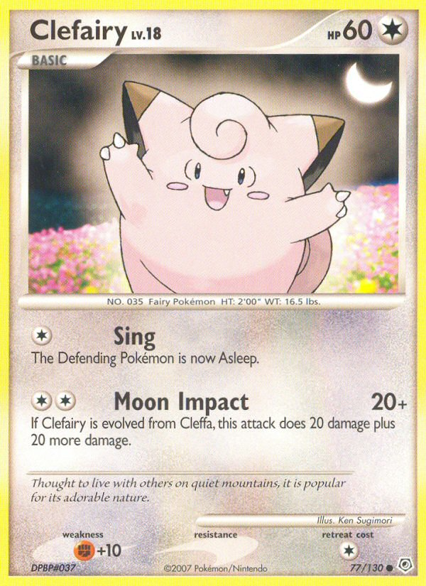Clefairy (77/130) [Diamond & Pearl: Base Set] | Game Haven TX