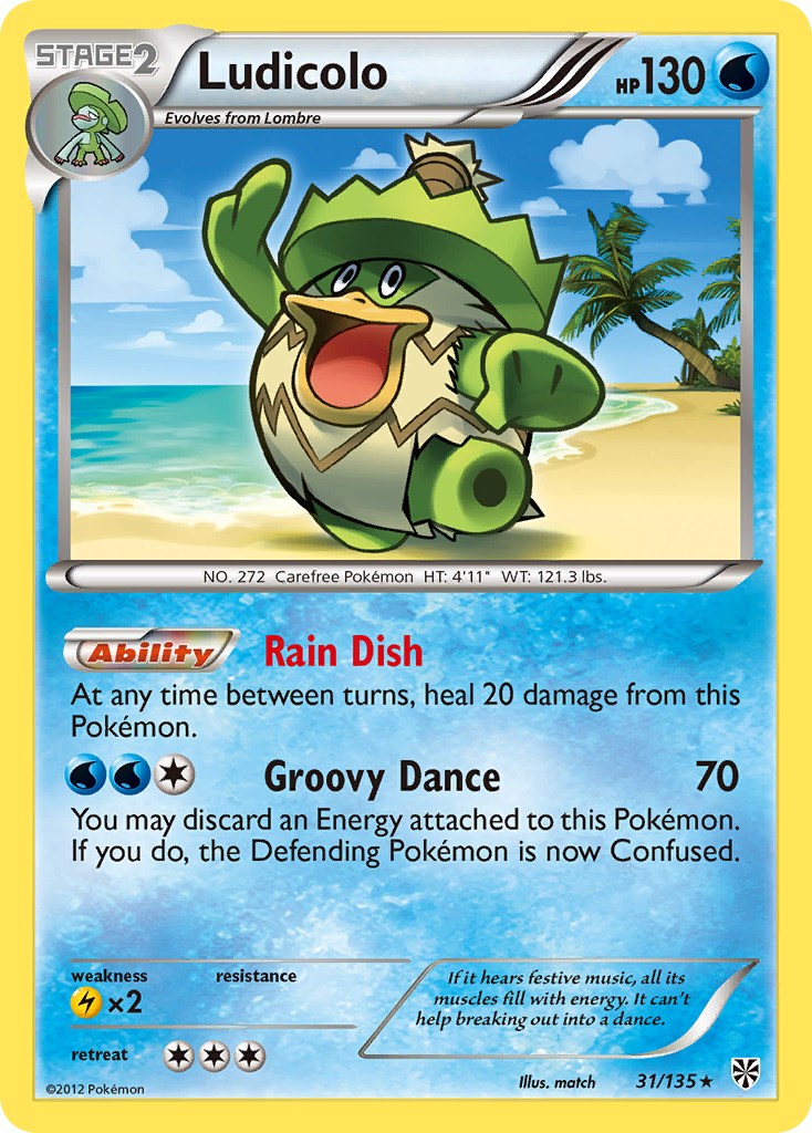 Ludicolo (31/135) [Black & White: Plasma Storm] | Game Haven TX