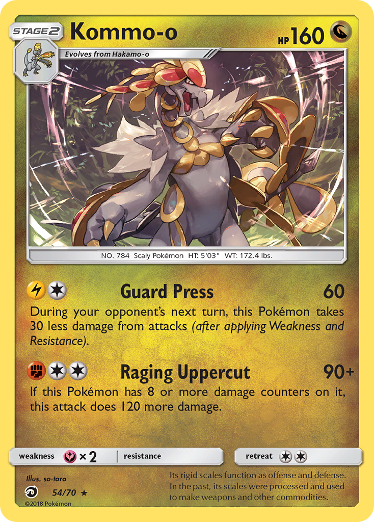 Kommo-o (54/70) [Sun & Moon: Dragon Majesty] | Game Haven TX