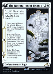The Restoration of Eiganjo // Architect of Restoration [Kamigawa: Neon Dynasty Prerelease Promos] | Game Haven TX