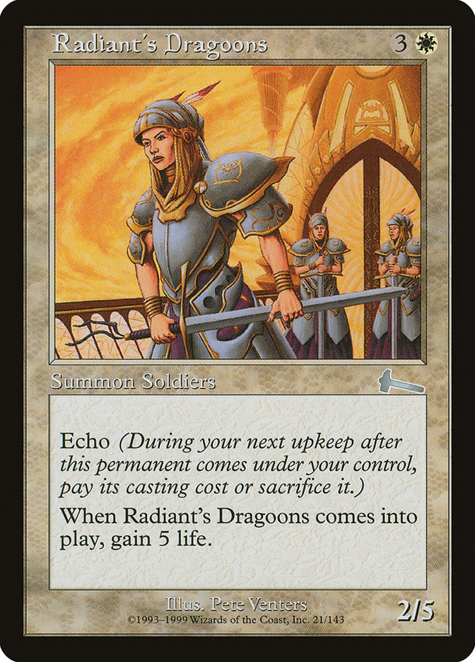 Radiant's Dragoons [Urza's Legacy] | Game Haven TX