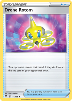 Drone Rotom (151/185) [Sword & Shield: Vivid Voltage] | Game Haven TX