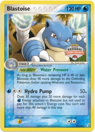Blastoise (14/100) (National Championship Promo) [EX: Crystal Guardians] | Game Haven TX