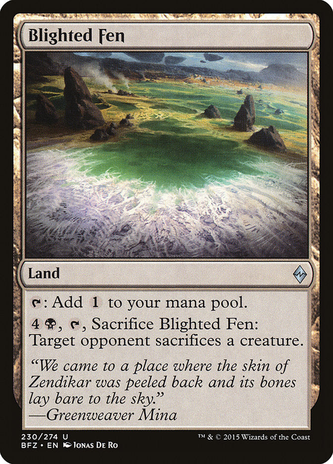 Blighted Fen [Battle for Zendikar] | Game Haven TX