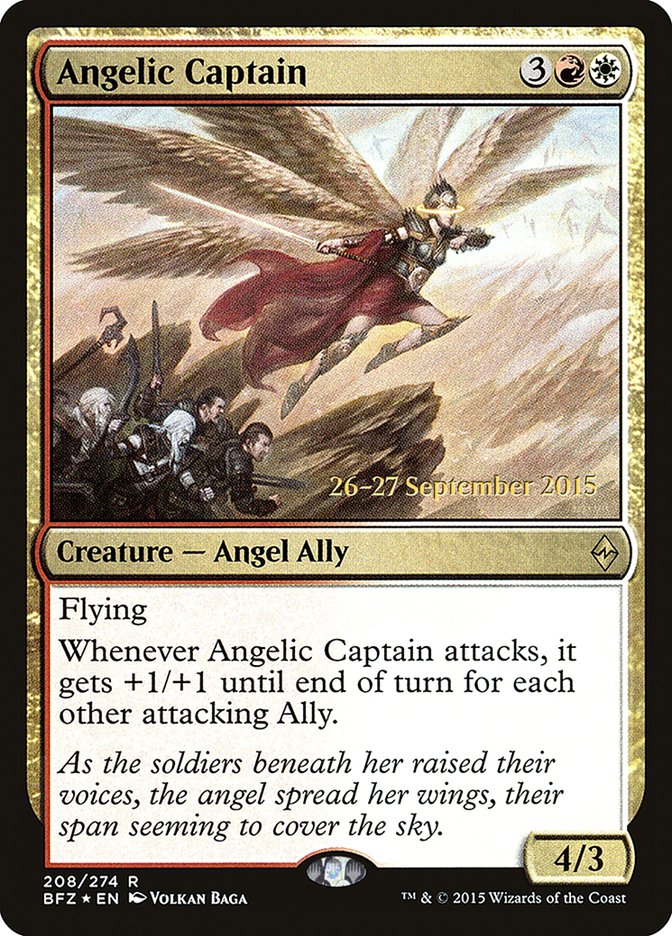 Angelic Captain [Battle for Zendikar Promos] | Game Haven TX