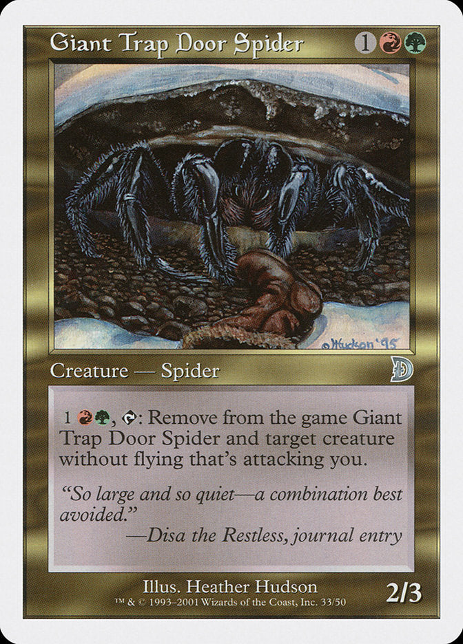Giant Trap Door Spider [Deckmasters] | Game Haven TX