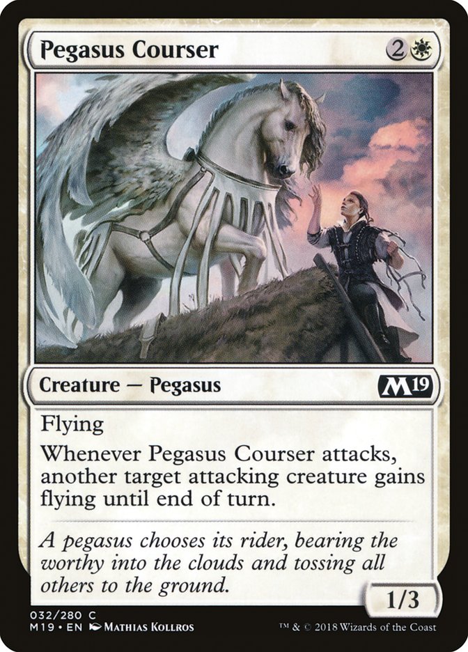 Pegasus Courser [Core Set 2019] | Game Haven TX