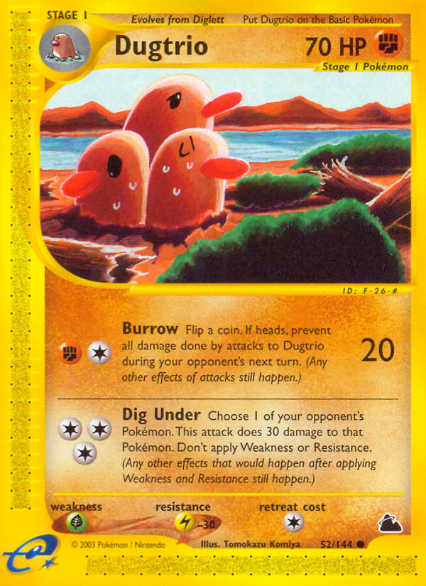Dugtrio (52/144) [Skyridge] | Game Haven TX