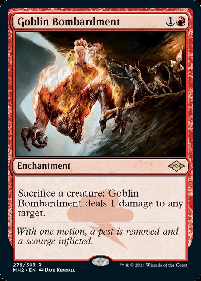 Goblin Bombardment (Etched Foil) [Modern Horizons 2] | Game Haven TX