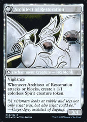 The Restoration of Eiganjo // Architect of Restoration [Kamigawa: Neon Dynasty Prerelease Promos] | Game Haven TX